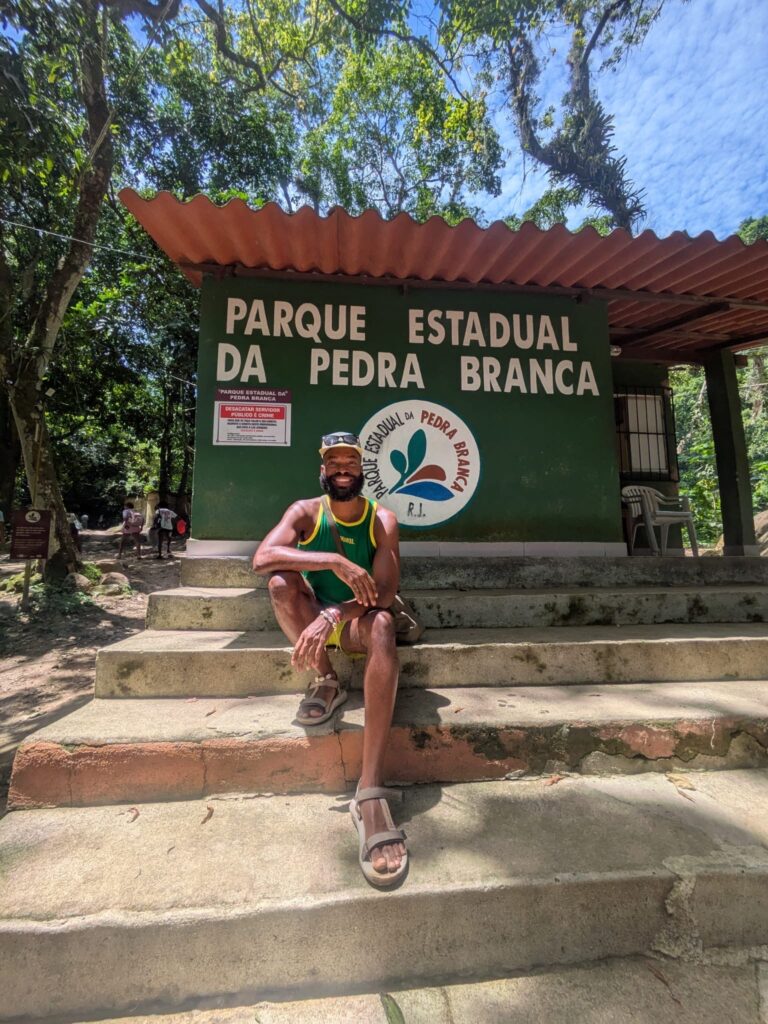 Ronnell Perry, an Illinois native and content creator who now lives in Salvador, Brazil, attends the Black Travel Summit in Rio de Janeiro, Brazil, in November 2025. Photo credit: Kiratiana Freelon, Black News & Views